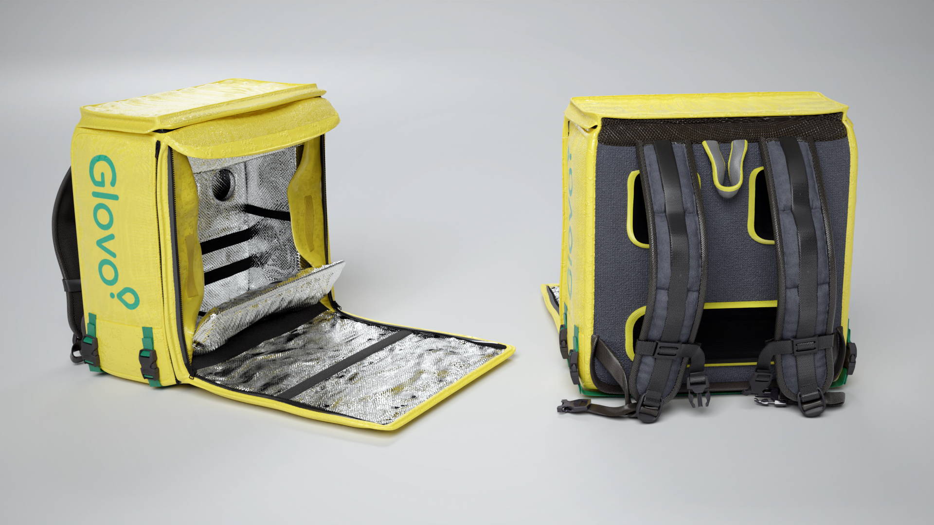 Glovo 3D asset